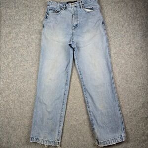 Phat Farm Baggy Jeans Mens 32 Light Wash Wide Leg Hip Hop Streetwear Vintage Y2K